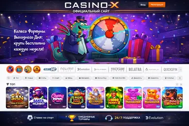 Casino X — страница регистрации
